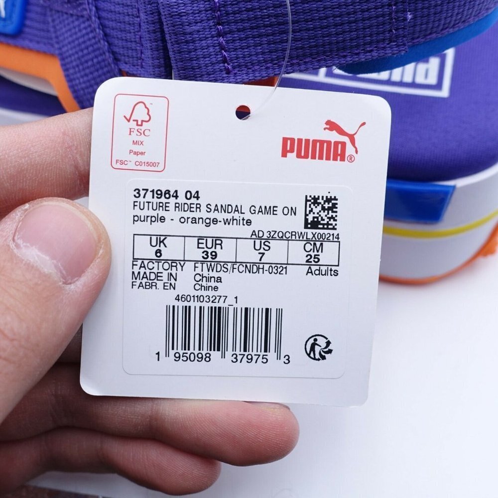 NEW PUMA Future Rider Game On Sandals 371964-04 Pu - Picture 9 of 10